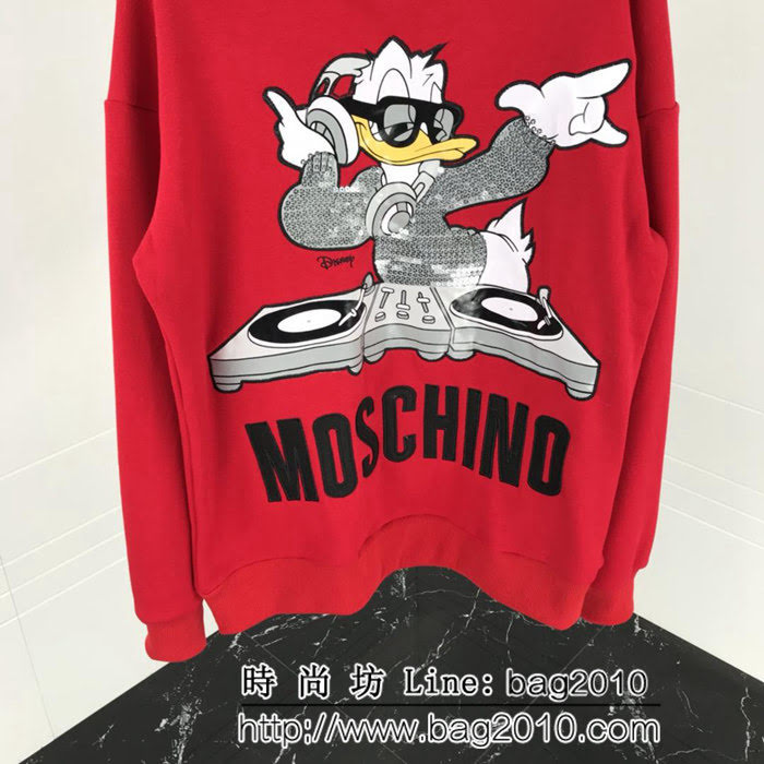 MOSCHIN莫斯奇諾 限量迪士尼系列 最高版本拼色印花 貼布刺繡衛衣 OS寬鬆版型 男女同款 ydi2451
